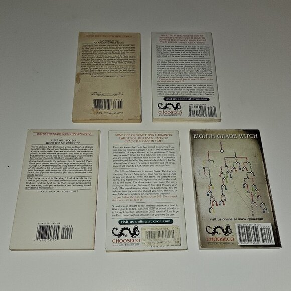 5 Choose Your Own Adventure Book Lot Secret Return Ninja Earthquake Nightmare - Picture 2 of 16